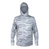 Men's ThreadX Hooded Pullover Long Sleeve Fishing Shirt W/Iceskin Facecover