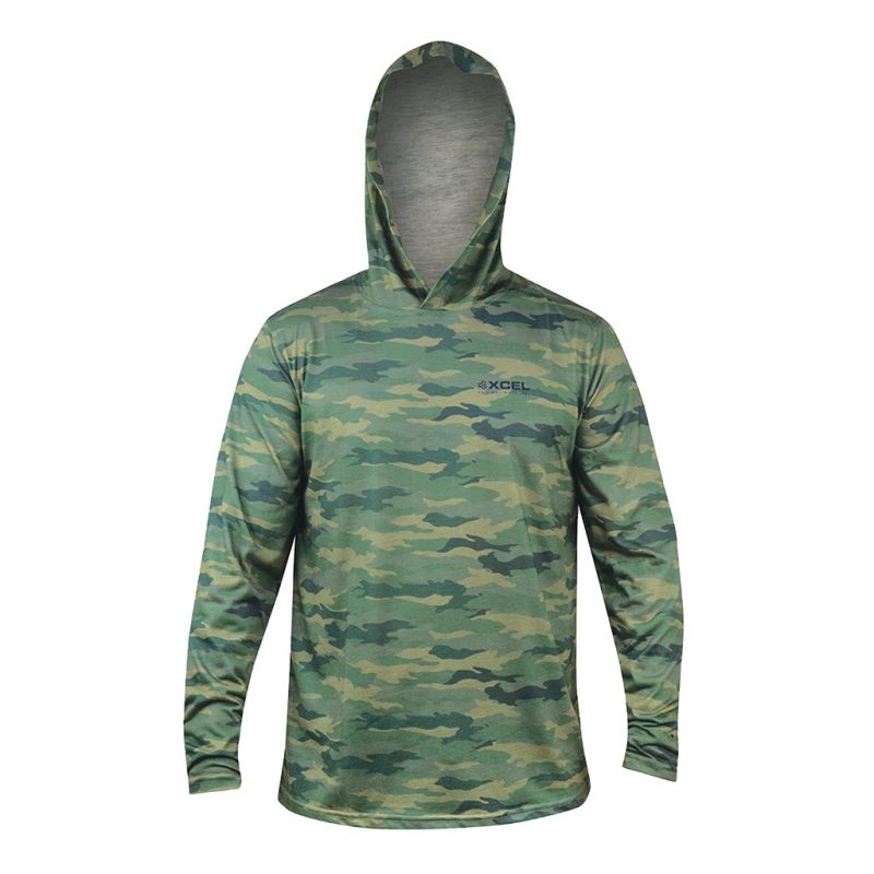 Men's ThreadX Hawaiian Hooded Camo Long Sleeve UV Top