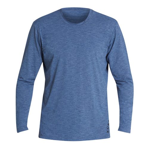 Men's Heathered Ventx Solid Long Sleeve UV