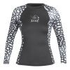 Women's Ocean Ramsey Water Inspired Premium Stretch Long Sleeve UV Top W/Key Pocket