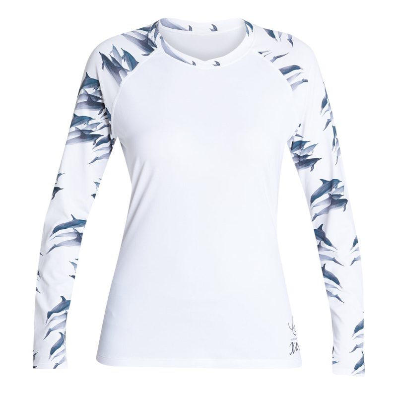 Women's Ocean Ramsey Water Inspired Long Sleeve Ventx Relaxed Fit UV Top