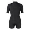 Women's Axis Short Sleeve Back Zip Boy Short Springsuit 2mm